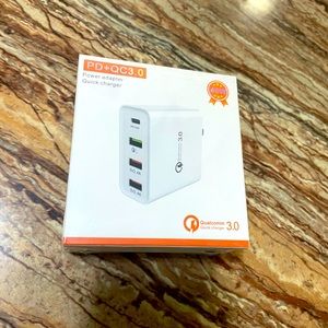 Power Adapter 48W PD USB Type C Quick Charge 4 Port, White